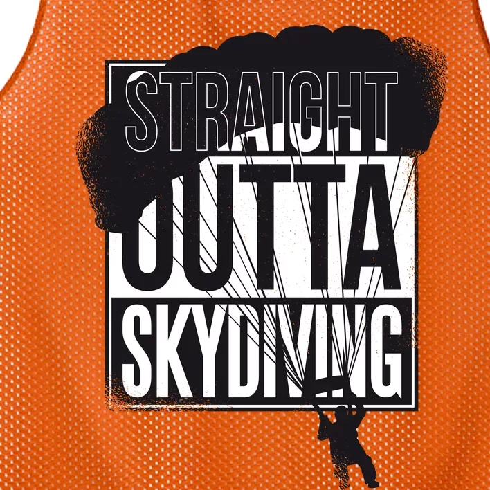 Straight Outta Skydiving Mesh Reversible Basketball Jersey Tank