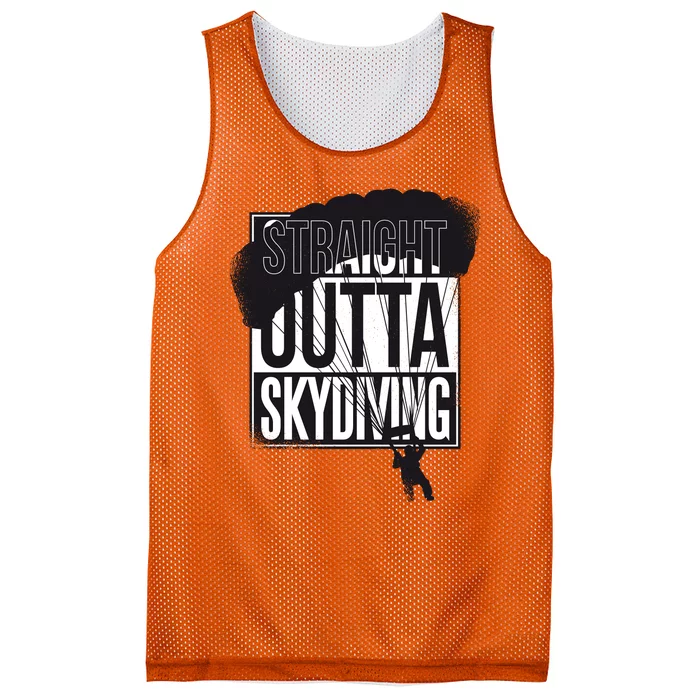 Straight Outta Skydiving Mesh Reversible Basketball Jersey Tank