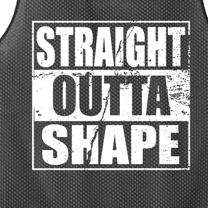 Straight Outta Shape Mesh Reversible Basketball Jersey Tank