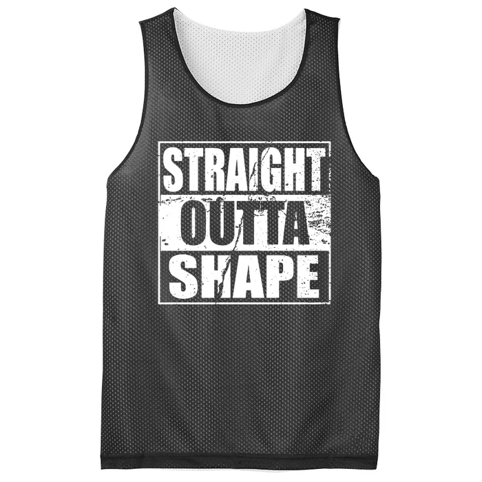 Straight Outta Shape Mesh Reversible Basketball Jersey Tank