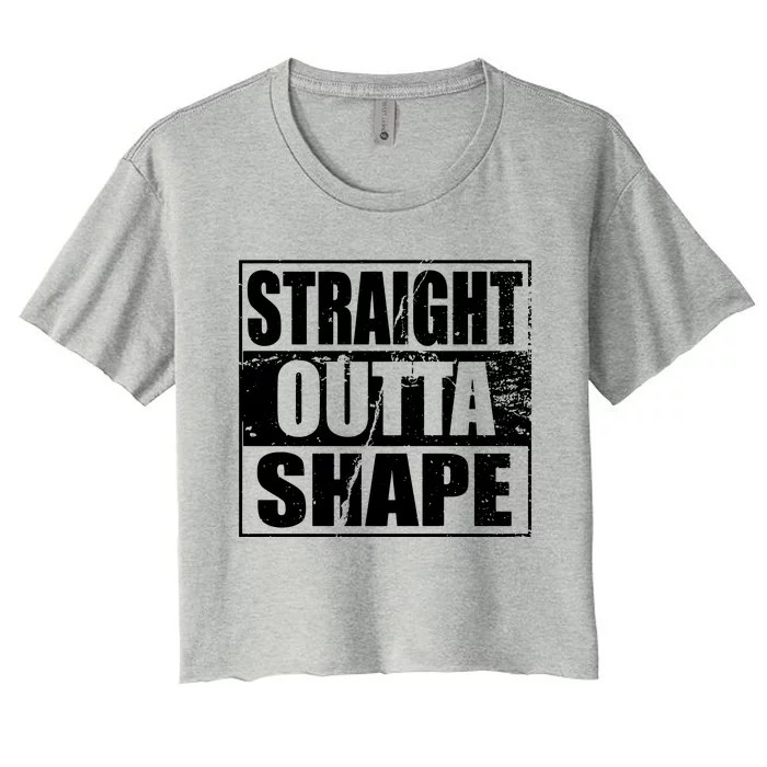 Straight Outta Shape Women's Crop Top Tee