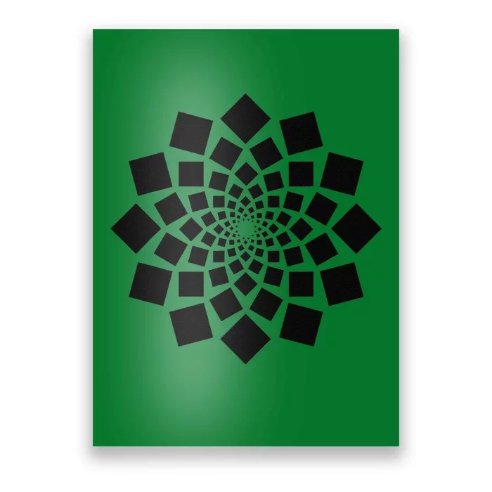 Spiral Of Squares Math Art Geometry Geometric Poster