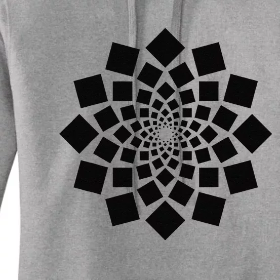 Spiral Of Squares Math Art Geometry Geometric Women's Pullover Hoodie