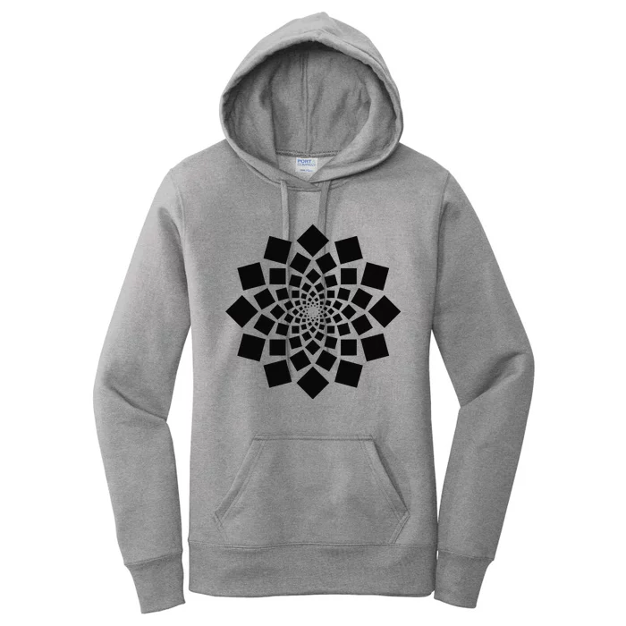 Spiral Of Squares Math Art Geometry Geometric Women's Pullover Hoodie