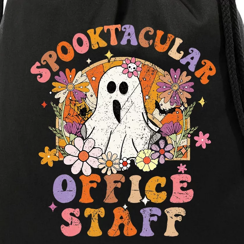 Spooktacular Office Staff Happy Halloween Spooky Matching Drawstring Bag