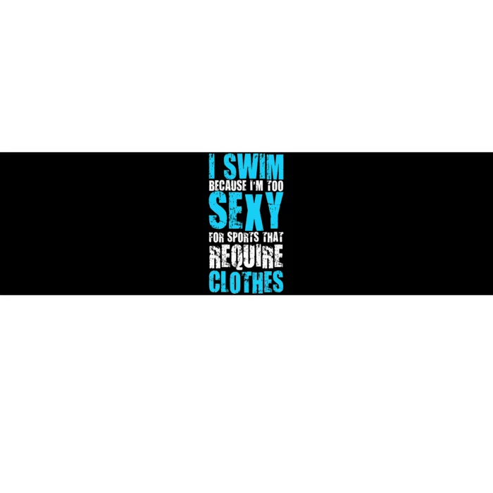 Swim Or Sink Swimmer Swimming Indoor Pool Water Bumper Sticker