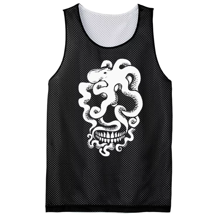 Skull Octopus Skeleton Halloween Costume Scary Carnival Mesh Reversible Basketball Jersey Tank