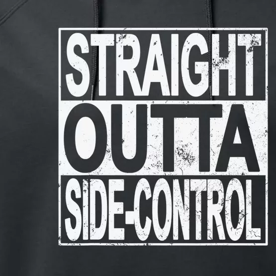 Straight Outta Side-Control Funny Brazilian Jiu-Jitsu Performance Fleece Hoodie