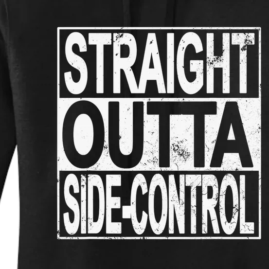 Straight Outta Side-Control Funny Brazilian Jiu-Jitsu Women's Pullover Hoodie