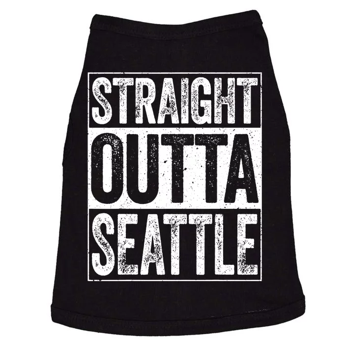 Straight Outta Seattle Washington Doggie Tank