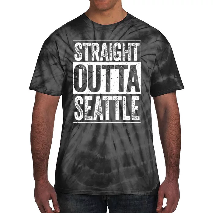 Straight Outta Seattle Washington Tie-Dye T-Shirt