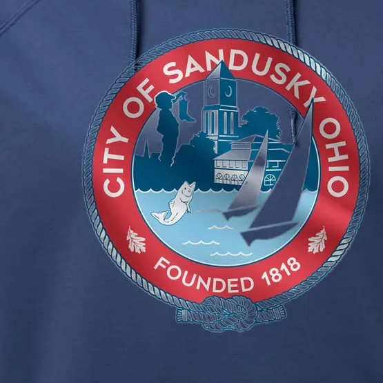 Sandusky Ohio Performance Fleece Hoodie