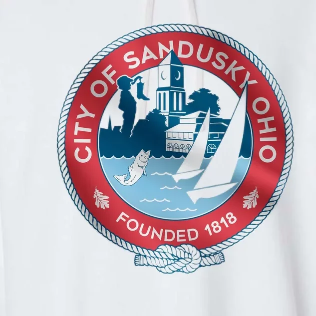 Sandusky Ohio Garment-Dyed Fleece Hoodie