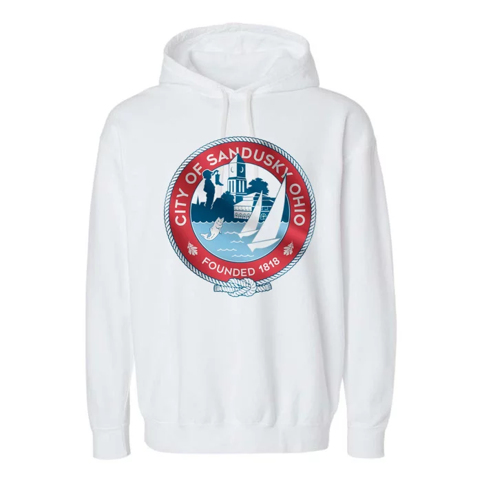 Sandusky Ohio Garment-Dyed Fleece Hoodie