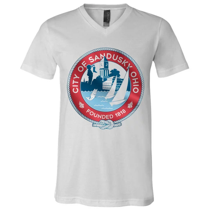 Sandusky Ohio V-Neck T-Shirt