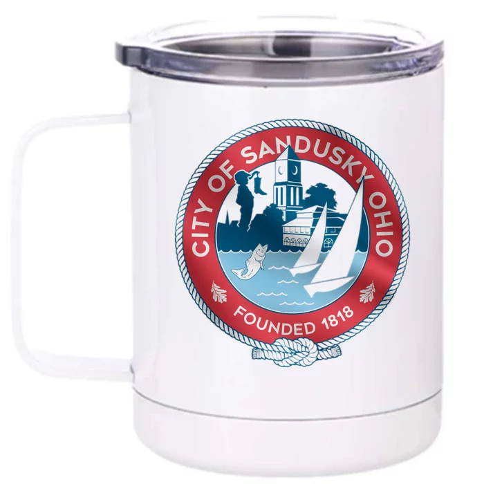 Sandusky Ohio Front & Back 12oz Stainless Steel Tumbler Cup