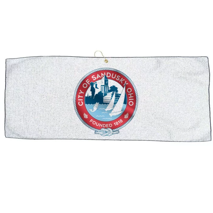 Sandusky Ohio Large Microfiber Waffle Golf Towel