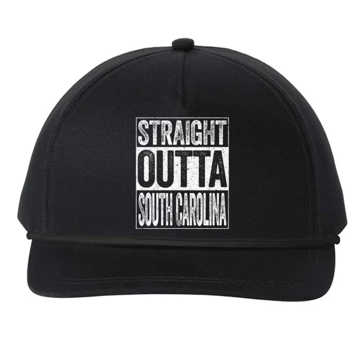 Straight Outta South Carolina Sc State Snapback Five-Panel Rope Hat