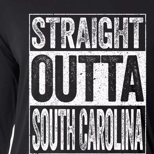 Straight Outta South Carolina Sc State Cooling Performance Long Sleeve Crew