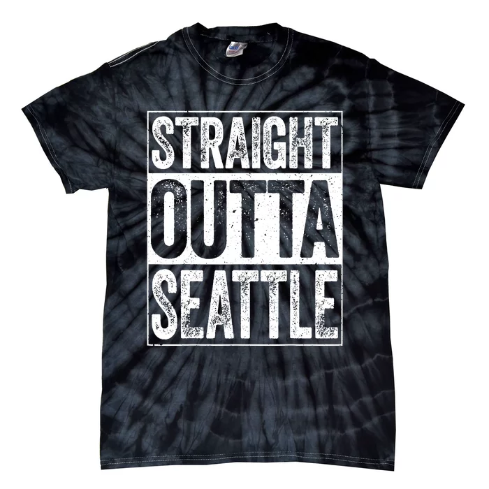 Straight Outta Seattle Washington Tie-Dye T-Shirt