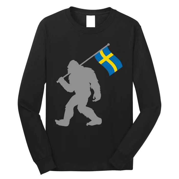 Sverige Or Swedish Flag On Sweden Flag Long Sleeve Shirt