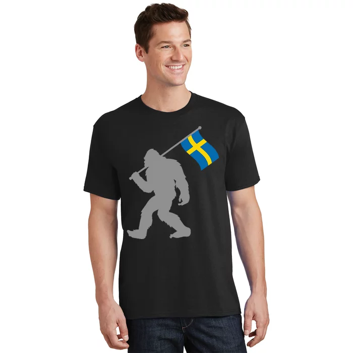 Sverige Or Swedish Flag On Sweden Flag T-Shirt