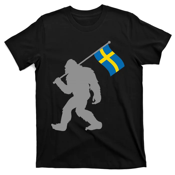 Sverige Or Swedish Flag On Sweden Flag T-Shirt