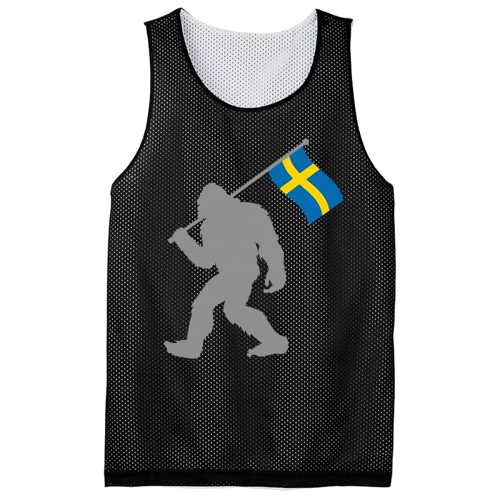 Sverige Or Swedish Flag On Sweden Flag Mesh Reversible Basketball Jersey Tank