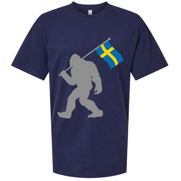 Sverige Or Swedish Flag On Sweden Flag Sueded Cloud Jersey T-Shirt