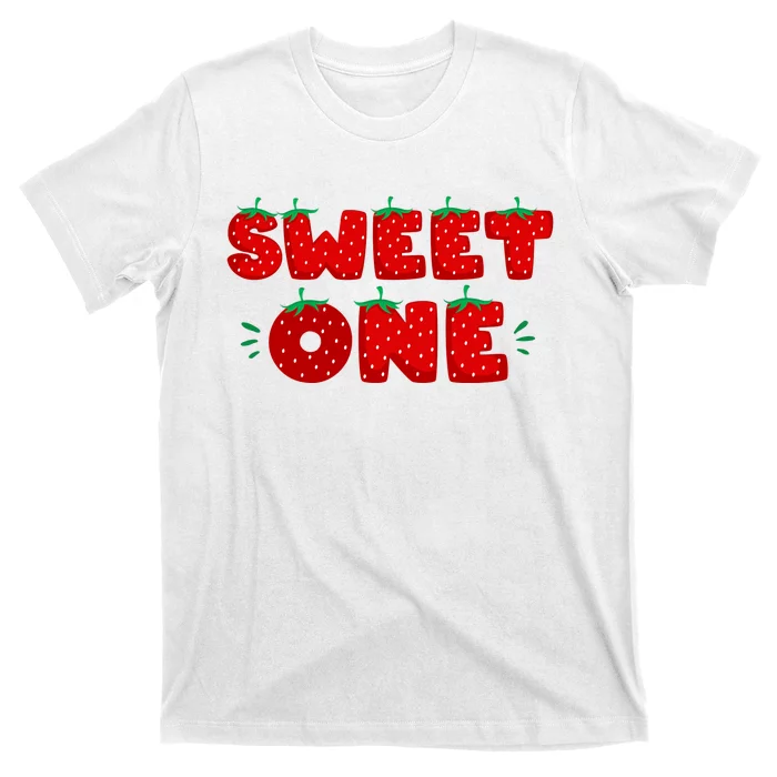 Sweet One Strawberry Birthday Berry First 1st Bday Girl T-Shirt