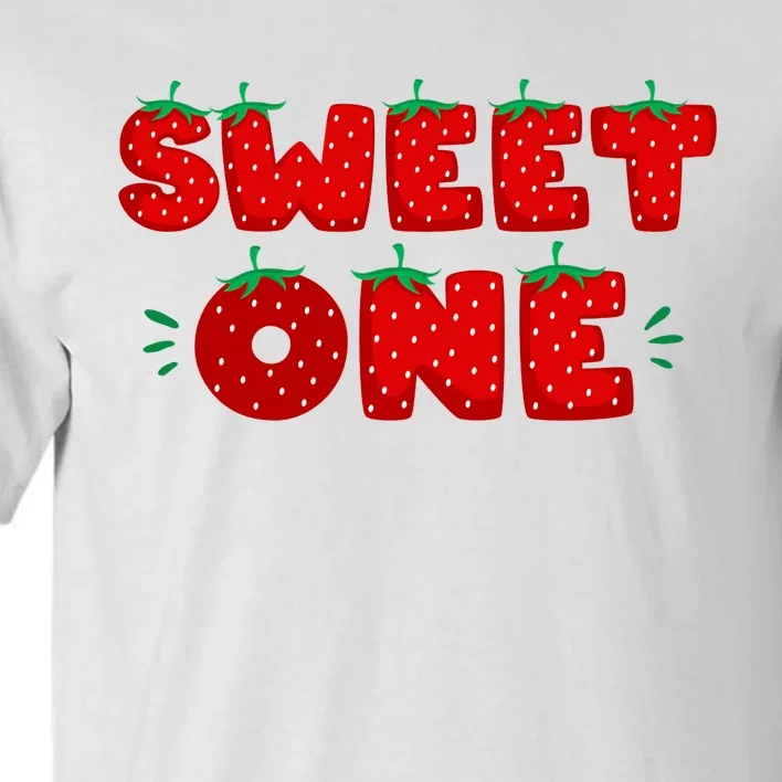 Sweet One Strawberry Birthday Berry First 1st Bday Girl Tall T-Shirt