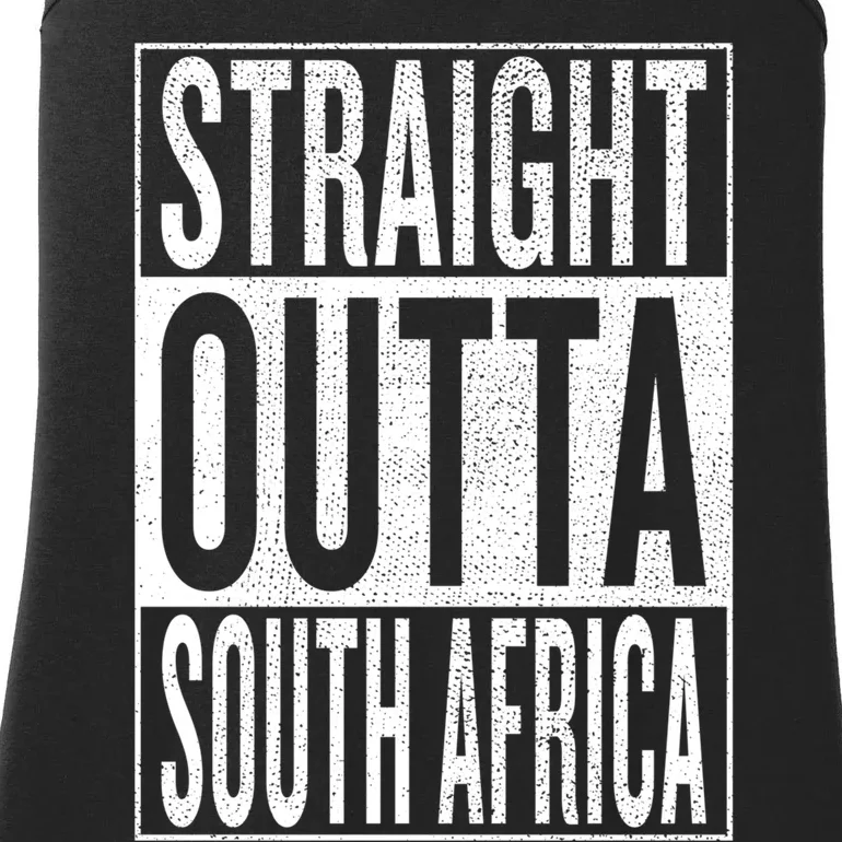 Straight Outta South Africa Gift Idea Ladies Essential Tank