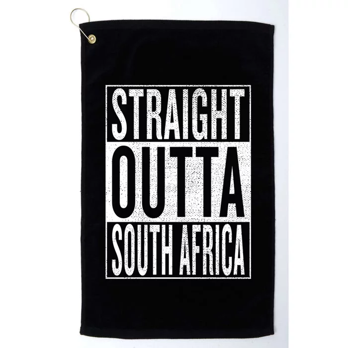 Straight Outta South Africa Gift Idea Platinum Collection Golf Towel