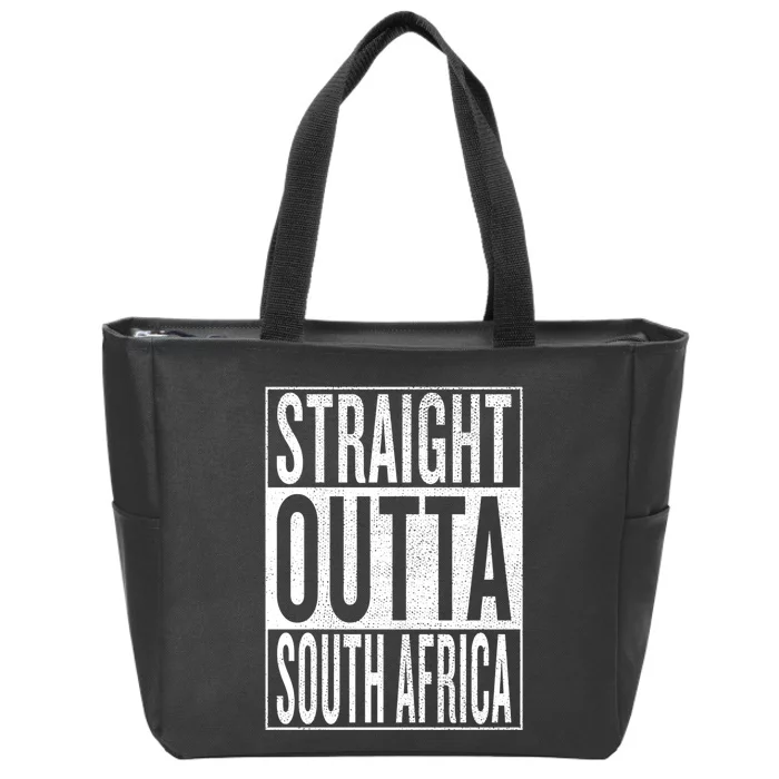 Straight Outta South Africa Gift Idea Zip Tote Bag