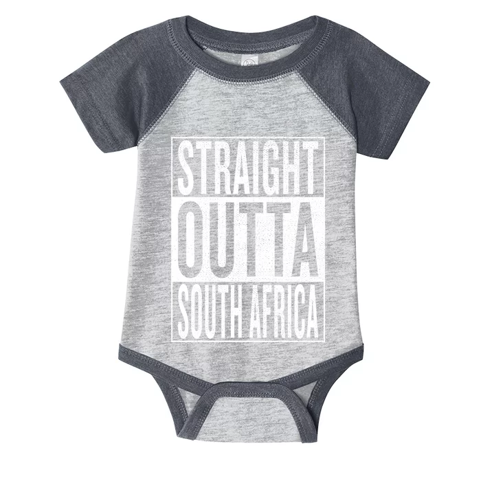 Straight Outta South Africa Gift Idea Infant Baby Jersey Bodysuit