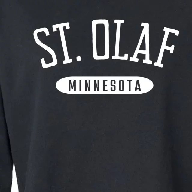 St. Olaf Shirt Classic Style St. Olaf Minnesota MN Cropped Pullover Crew