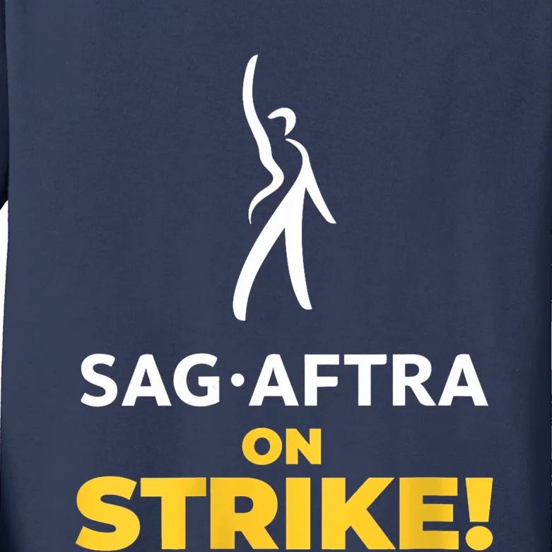 SAG_AFTRA On Strike Stand With SAG_AFTRA Kids Long Sleeve Shirt