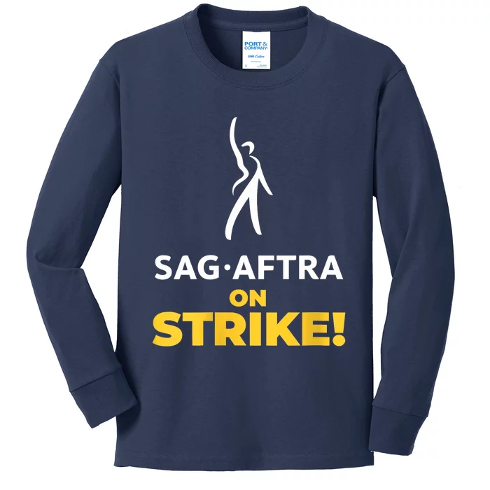 SAG_AFTRA On Strike Stand With SAG_AFTRA Kids Long Sleeve Shirt