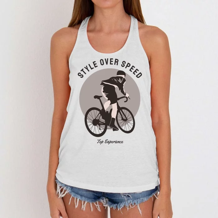 Style Over Speed Women's Knotted Racerback Tank