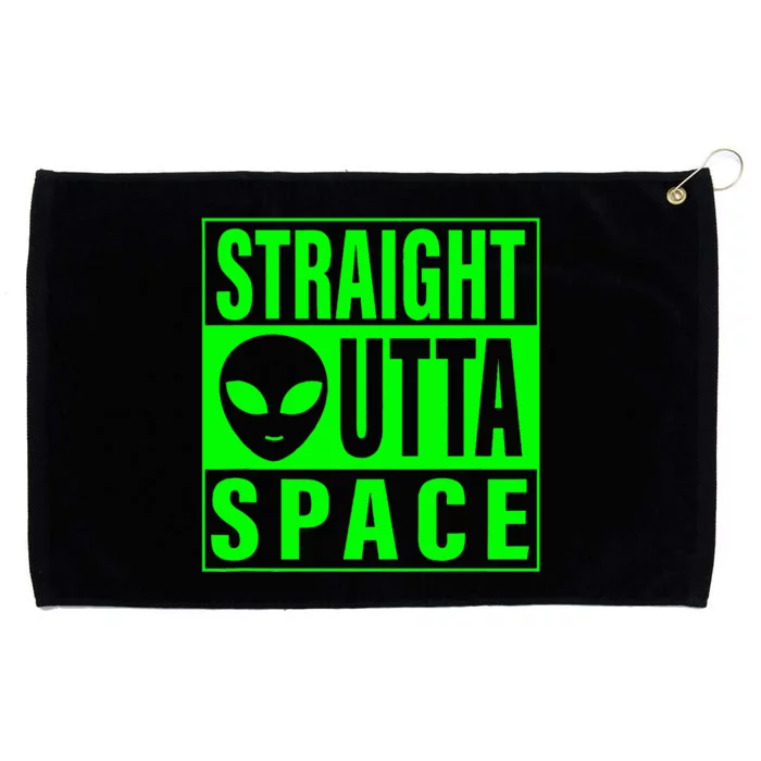 Straight Outta Space Funny Ufo Alien Costume Grommeted Golf Towel