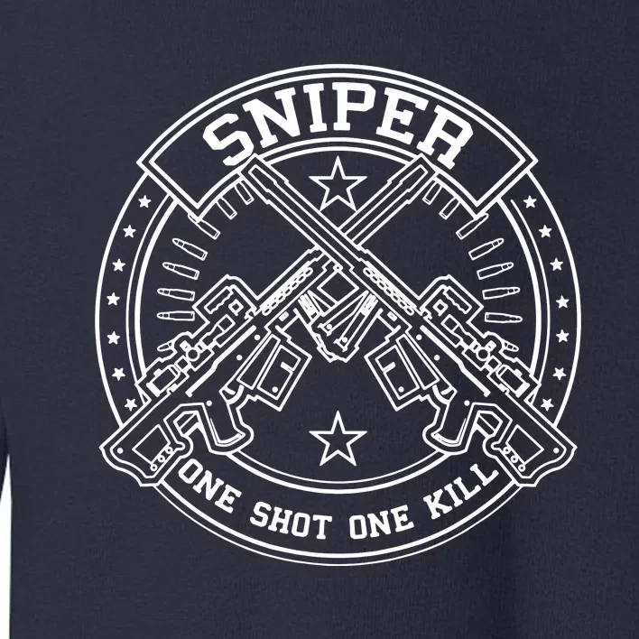 Sniper One Shot One Kill Toddler Sweatshirt