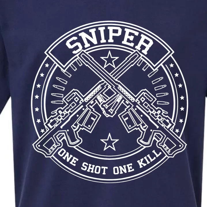 Sniper One Shot One Kill Sueded Cloud Jersey T-Shirt