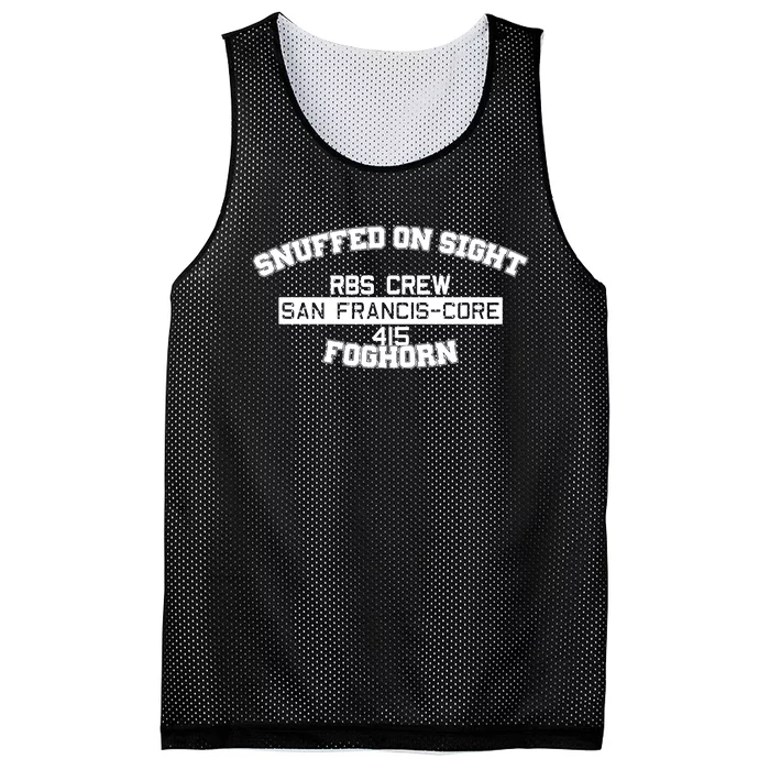 Snuffed On Sight Rbs Crew San Francis Core 415 Foghorn Mesh Reversible Basketball Jersey Tank