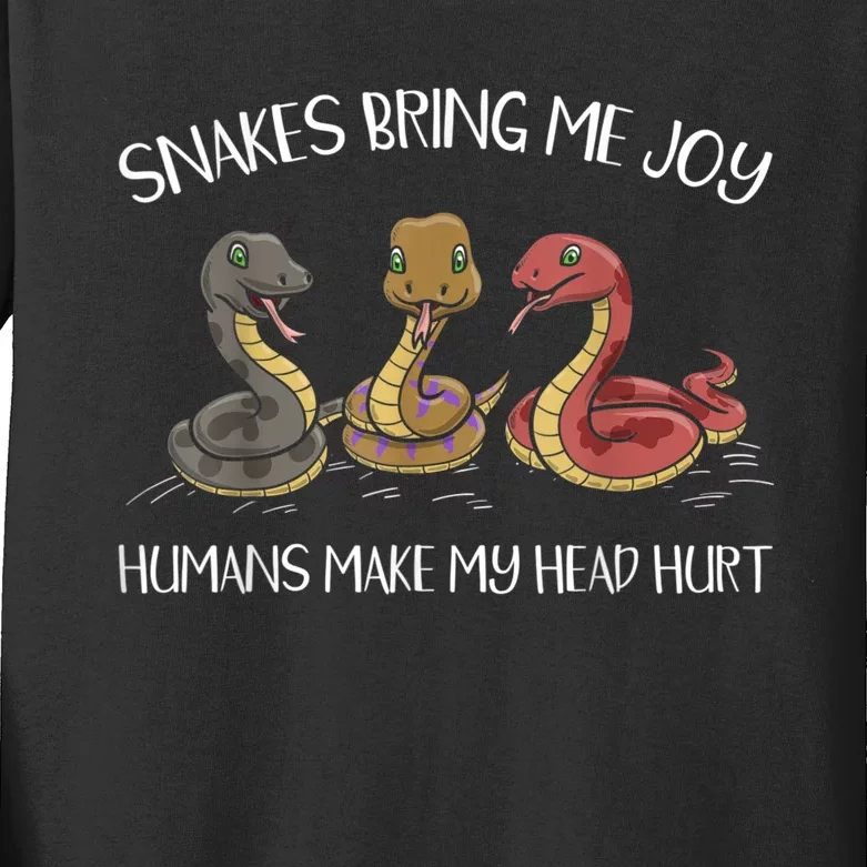 Snake Owner Snake Collector Snake Whisperer Serpent Kids Long Sleeve Shirt