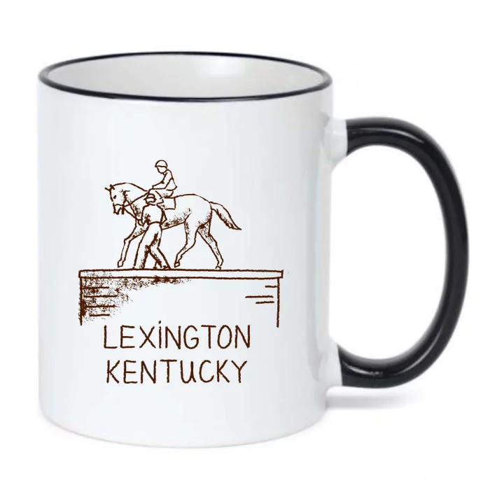 Statue Of Secretariat Lexington Kentucky Black Color Changing Mug