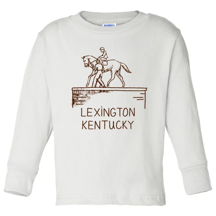 Statue Of Secretariat Lexington Kentucky Toddler Long Sleeve Shirt