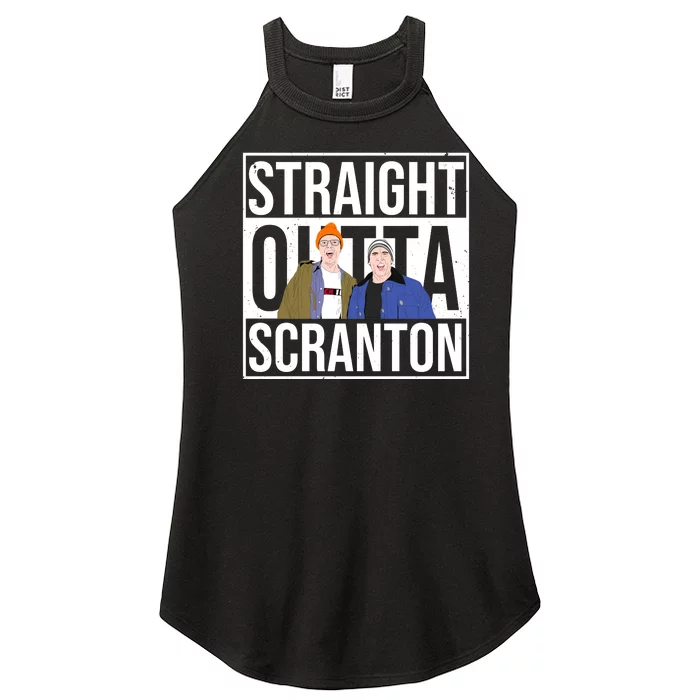 Straight Outta Scranton Women’s Perfect Tri Rocker Tank