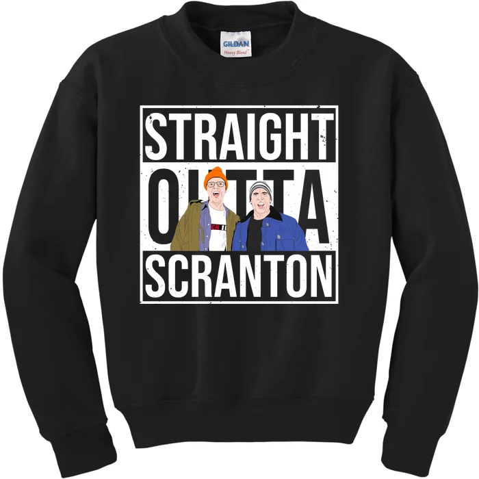 Straight Outta Scranton Kids Sweatshirt