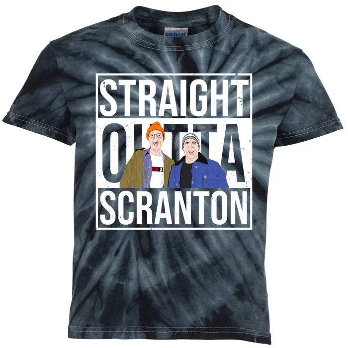 Straight Outta Scranton Kids Tie-Dye T-Shirt