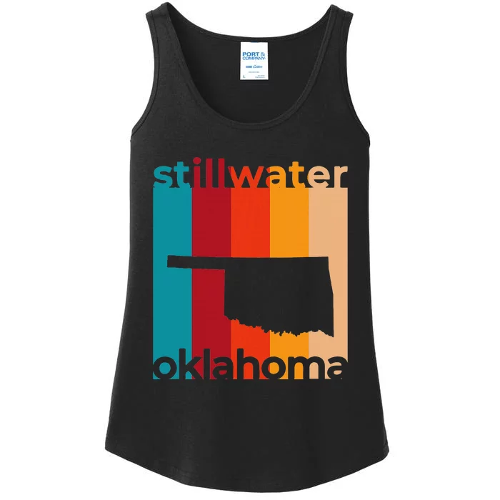 Stillwater Oklahoma Souvenirs Retro Ok Ladies Essential Tank